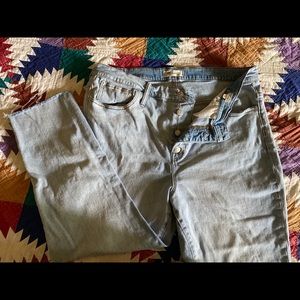 Madewell-Cropped Button Fly pants